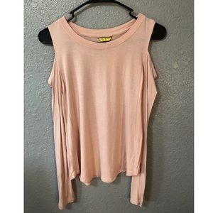 Prince & Fox Cold Shoulder Long Sleeve Top